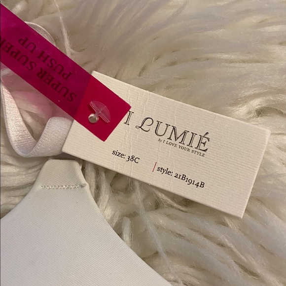 I Lumie Supper Supper Push up size 38C Classic White Padded Bra brand new - Picture 2 of 8